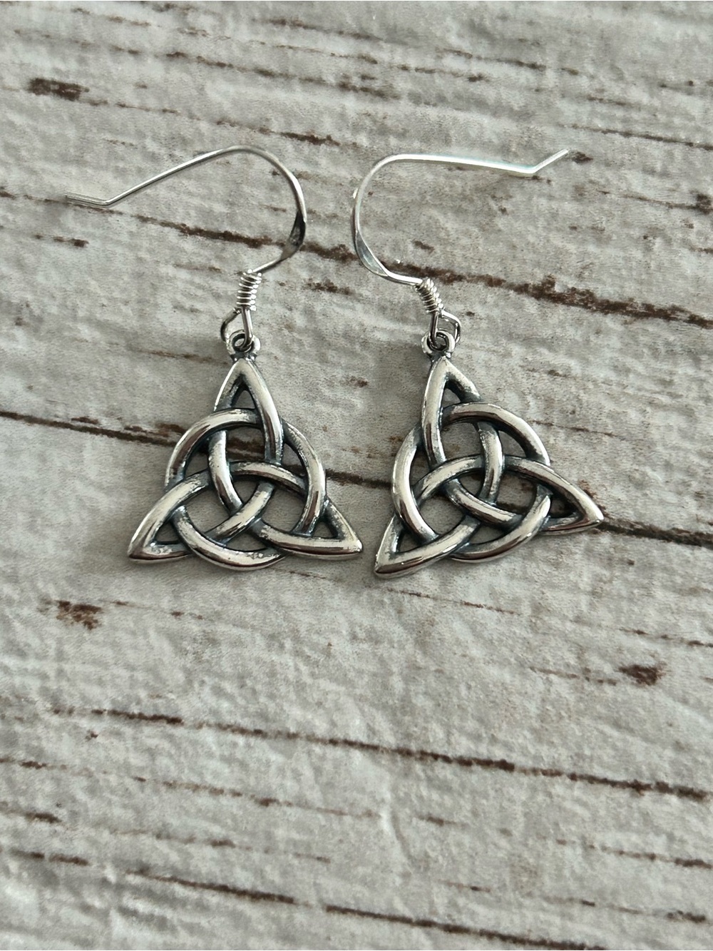 4/$100 STERLING Silver Celtic Knot Drop Earrings - Women Jewelry